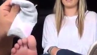 Foot Fetish Fun in the Car with My Amateur Slave