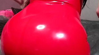 Little Freya - Latex Ass teasing