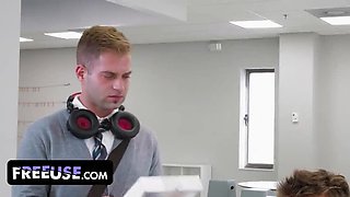 MILF Boss Discipline: Office Blowjob & Titty Fucking with Cum Swallowing