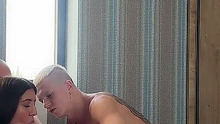 My Boyfriend Fucks Me Doggy Style While He Gets Fucked in the Ass - Bisexual Threesome DP