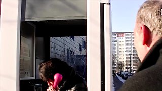 Old German housewife fucks after flirting with grandpa