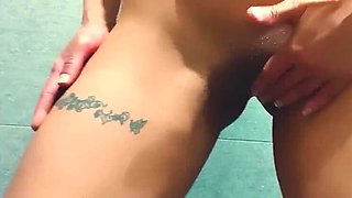Wyld Yasmin Squirts on Shower Floor While Fingering Her Pussy