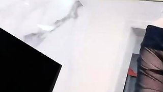 Horny japanese teen satomi stuffs herself with toy