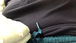 Almost got caught playing with my pussy on the train in my riskiest public wank video yet!