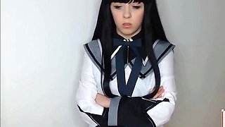 Stacked brunette goes solo toys and masturbation