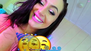 Slim big natural tits and big ass milf webcam tease