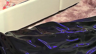 Wife Milks Her Submissive Husband-slave in an Inflatable Latex Bag - E-stim, Rimmer & Heavy Breathing