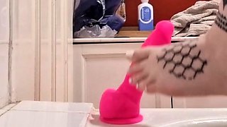 Tattooed feet playing with dildo on OnlyFans (teaser)