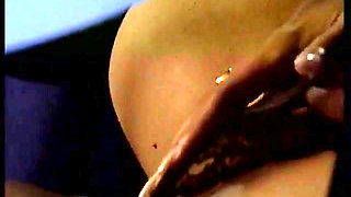 Lusty Blindfolded Chick in Lingerie Gags on a Mutant Dick Then Gets Fucked