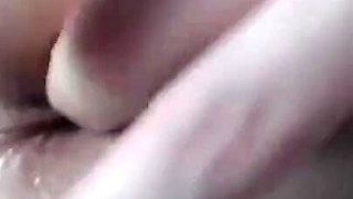 Playing with My Cute Shaved Holes Under Blue Panties