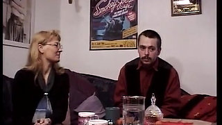 A Blonde Lady From Germany Is Here to Drain His Cock
