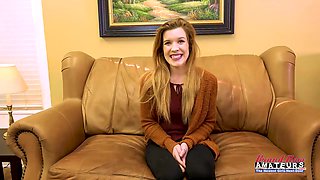 Tiny Redhead Keaton Amateur Wet Rimjob Intense Ass Pound!