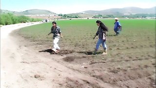 Inveigling Daisy Marie and Johnny Thrust's shaved action