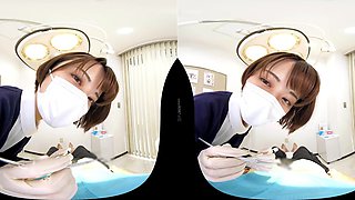 Japanese Nurse VR Short Hair With POV Heat
