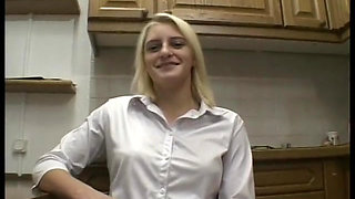 Nice POV blowjob scene with euro MILF