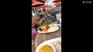 18 Year Old Tiny Ebony Teen Gets Caught Skipping Class Playing with Her Asshole