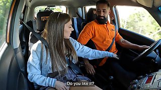 Amazing fucking in the car with cock hungry brunette Viks Angel