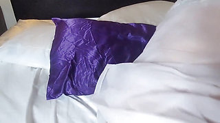 Enjoying My Body and Hairy Pussy. Peeing on My Bed Felt so Good