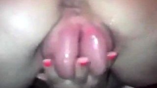 Pumping Her Pussy on Webcam