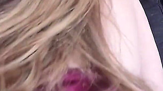 My Thong Slides Down. My Huge Natural Ass Gets Fingered Then Destroyed in Doggy Style!
