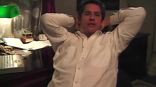 A Young Beautiful Brunette Gets Fucked Hard By A Big Mature Cock With Herschel Savage