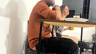 Naughty Stepdaughter Masturbates, Gives a Blowjob, and Swallows It All.