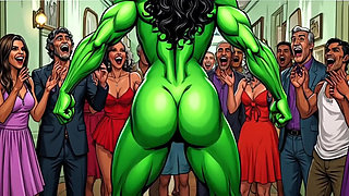Slutty She-hulk Nudity. Cartoon
