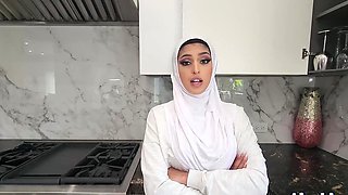 Two cute girls, Sophia Leone and Aubrey Babcock, having fun with a guy’s ass