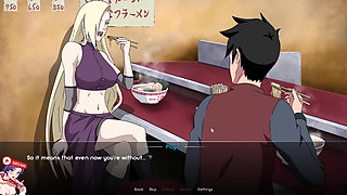 Naruto's appointment with INO to eat Ramen in Ichiraku