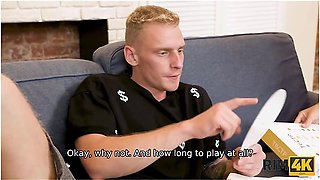 Innocent Game Turns Into Fucking With Rimming Scenes By Sexy Redhead