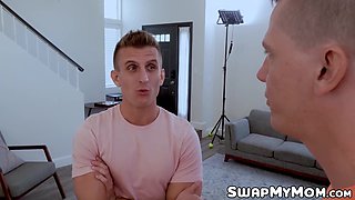 An art project turns into an all out orgy with stepmoms Demi Nova and Lory Lace