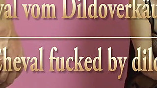 Horny MILF Cheval Fucked by Dildo Seller