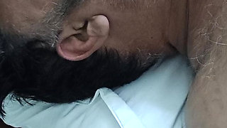 Indian Daddy Lying on the Bed Teasing and Posing for You