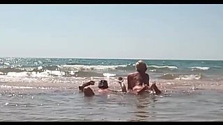 Naked Beach Sex with Big Tits Russian MILF - Outdoor Public Fucking & Voyeur HD