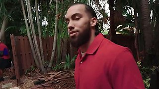 Uncontrollable blonde MILF Tiffani Madison rides two studs