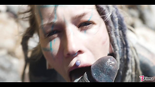Anuskatzz sucks Lily Lu dry