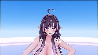 Elf Vtuber Strip Dance Until Naked Supernova Hentai Mmd