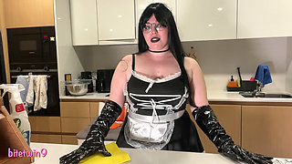 Goth Clean Lady Got Dirty and Does Sph