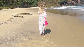 Amateur Blonde Mature Wife Has Sex After Walking