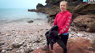 Thick 8mm Wetsuit Struggle & Sea Splash