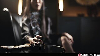 Smoking Hawt featuring Sam Bourne and Emiri Momota's cigarette blowjob trailer