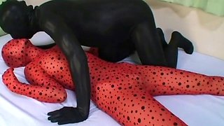 Fetish sex in latex lingerie and stilettoes