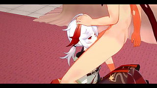 Genshin Impact Hentai - Tartaglia and Kazuha Hardsex - Japanese Asian Manga Anime Film Game Porn