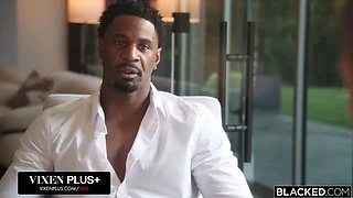 Cherry Kiss Blonde Hotwife Squirts on BBC - Blowjob & Riding Big Cock