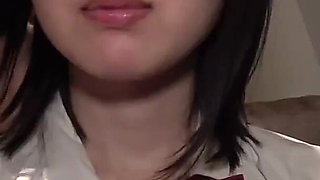 Bareback Style Candidate Number 13 Amu: a Girl Who Left School Early, Gets Horny While Rubbing Her Fat Tits. Gets Creampied