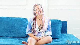 Pixie Lehaj Oils up Her Pussy