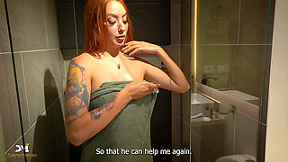 My neighbor gets fucked in the bathroom after I fix her shower - Danner Mendez & Andrea Castro