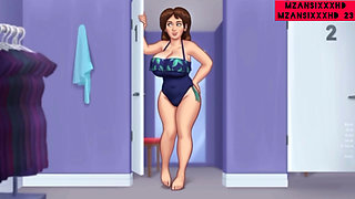 Busty And Horny Stepmom. (Summertime Saga Gameplay)