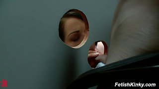 Hot Girls Explore Glory Hole Store