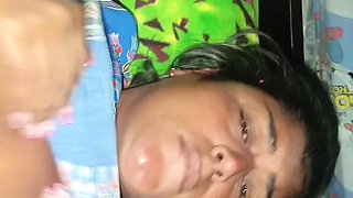 Stepsister Sucks the Dildo That Stepmother Puts in Her Ass and Stepson Brings Her Cum